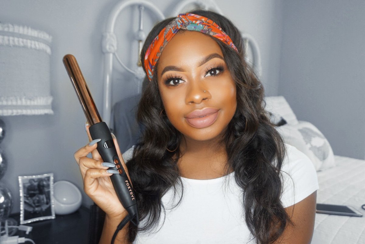 summerdonbell's tweet image. love getting glam with my rose gold curling wand from @FoxyBaeHair 💇🏾‍♀️ use my code “foxysummer” to save shmoney at checkout 😘 #foxybae #ad