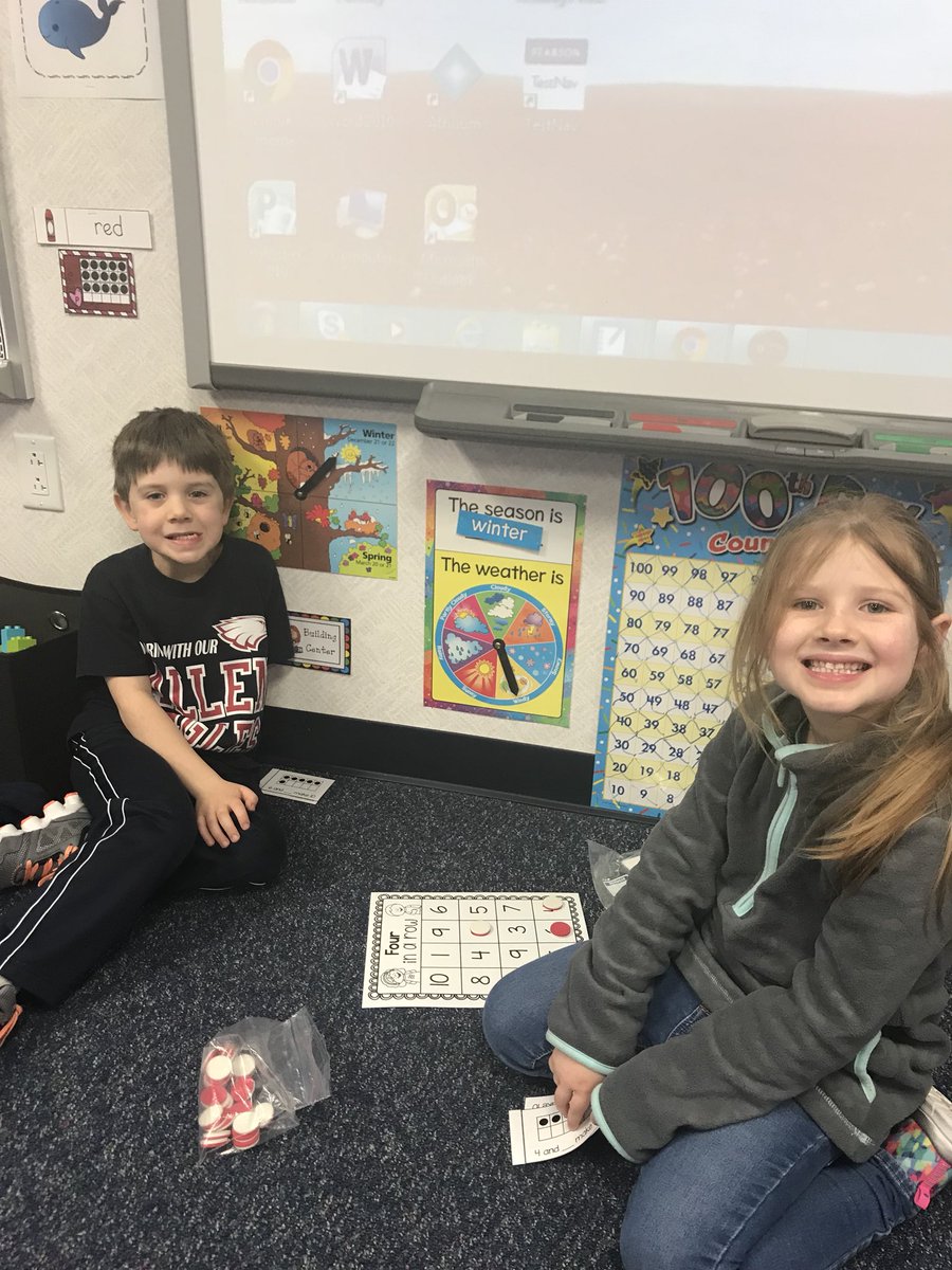MsHKinderCrew's tweet photo. Oh how we love days that we get to play Math games!!!! ❤️ #makingten #additionfun #friyay @LindseyElem https://t.co/elzOZXeQcB