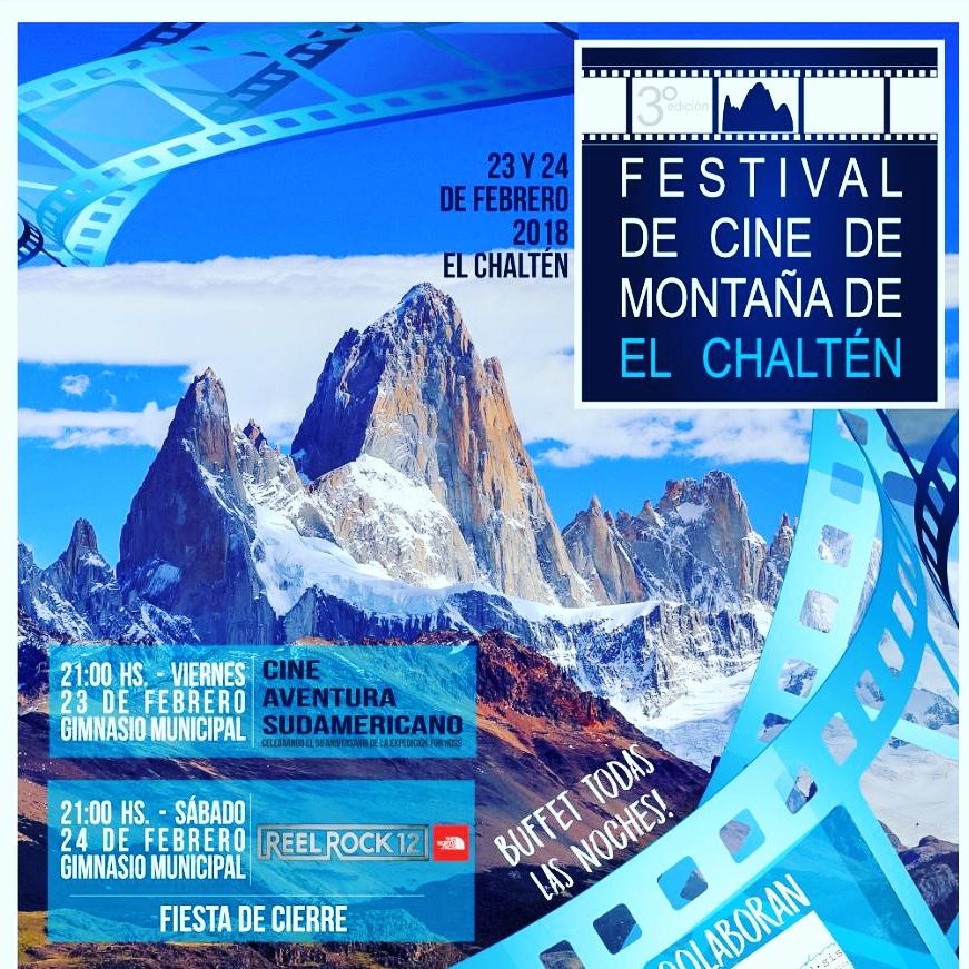 TChalten's tweet photo. FESTIVAL DE CINE DE MOMTAÑA DE EL CHALTÉN
::HOY:: 
23 y 24 de febrero | 21:00 hs | Gimnasio Municipal de El Chaltén | Entrada libre y gratuita https://t.co/KSDpKGkAlL
