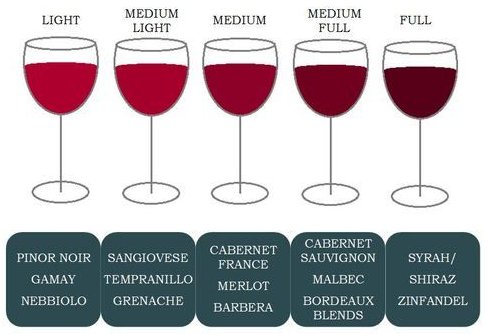 Wine Intensity Chart