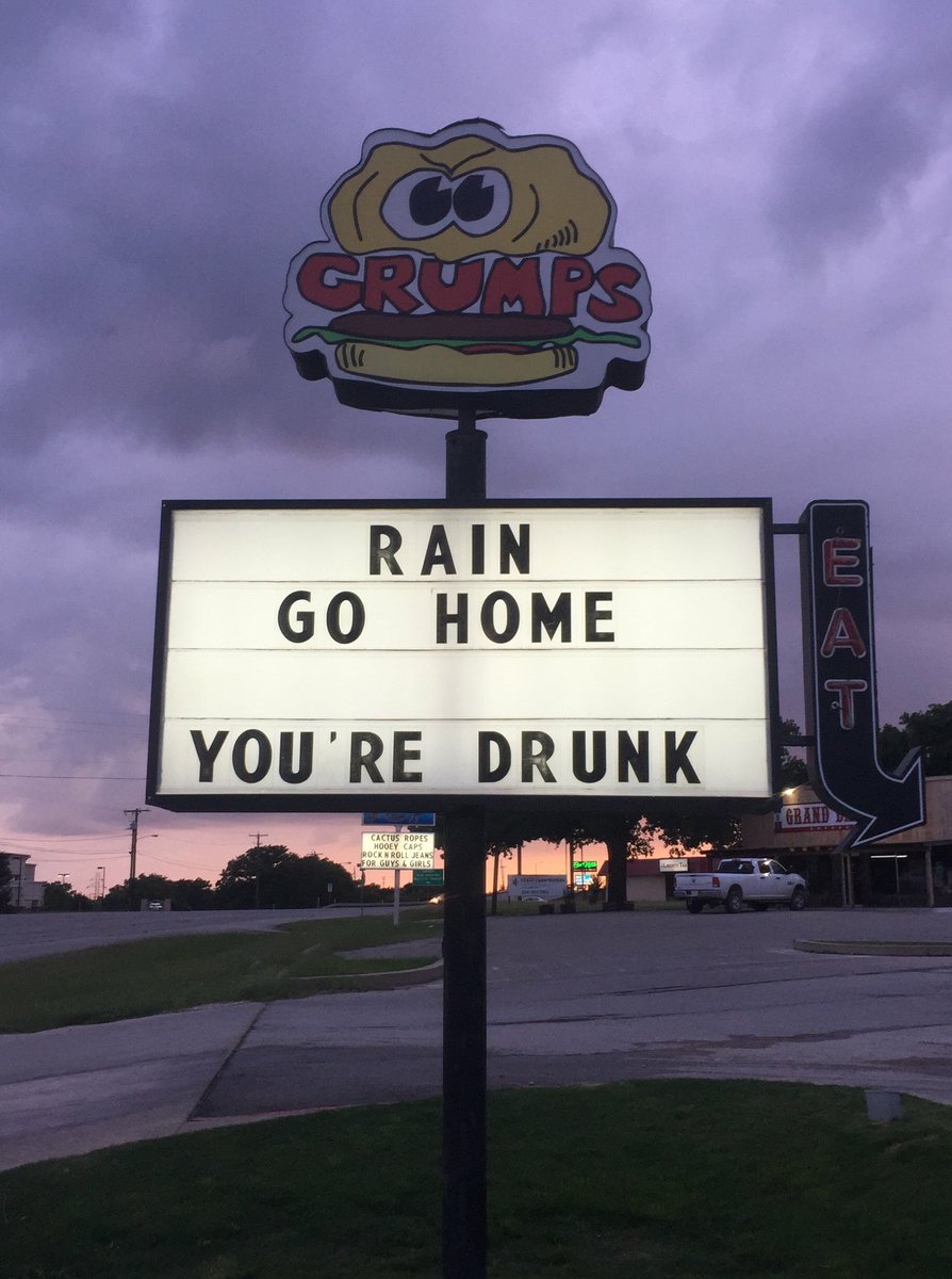 Rain, rain, go away, come back in June!!! #crazytxweather #justwaititwillchange #grumpstx #grumpsburgers