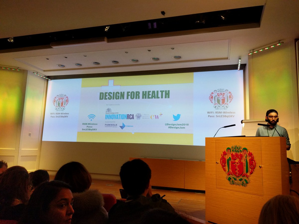Now in the <a href="/RoySocMed/">The Royal Society of Medicine</a> lecture theatre for the introduction to the <a href="/DesignJam2018/">InnovationRCA Design Jam</a> <a href="/cwpluscharity/">CW+ charity</a> <a href="/InnovationRCA/">InnovationRCA</a>