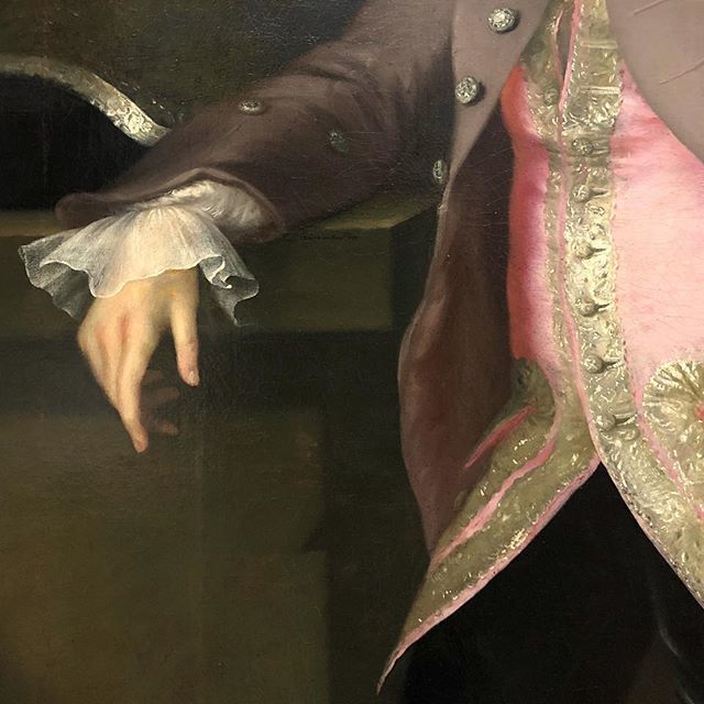 plbhalbert's tweet photo. John Irving, Jr. (1728-1816), Joseph Blackburn, 1755 #josephblackburn #painting #portrait #colonialart #colonialpainting #rococo #americanrococo #silk #1750s #gentleman #pink #waistcoat #suit #boston #massachusetts #newengland #earlyamerica #vastearlyame… https://t.co/1yF4m5AWKB https://t.co/NT0RgORcaX