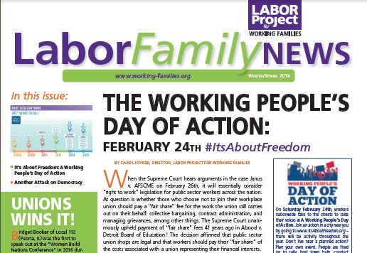 workerpowernow's tweet photo. #ThisJustIn: New Edition of Labor Family News - Working People's Day of Action; Unions Win It; Another Attack on Democracy and more! [PDF] https://t.co/59y20bj6bK  #1U #WorkingFamilies #LaborProject #PaidLeave #PaidSickDays #UnrigTheSystem https://t.co/gUuxs6panK