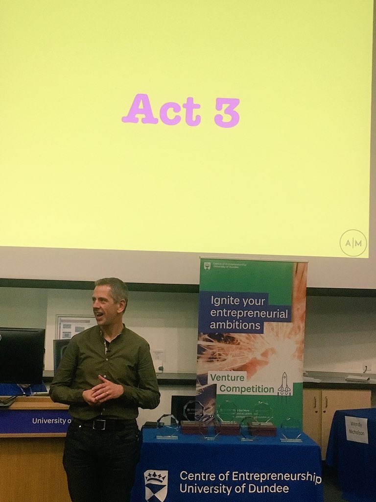 LFValentine's tweet photo. Inspiring talk from @ali_mcgill ‘Memoirs of an Accountant’ closing today’s inspiring #VentureAwards @UoDEnterprise What an incredible journey! #entrepreneurship #adventure #design #CustomerCentred #Service https://t.co/WawtHpV5VT