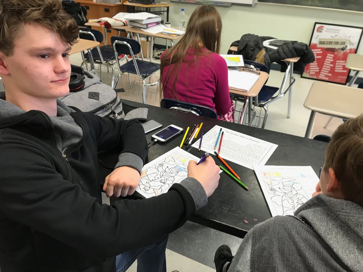 mspchemistry's tweet photo. Color by number! A fun way to practice our mole conversations! #ipromisehewasexcited #notposedatall #shsscience https://t.co/mXHdQiC2lr