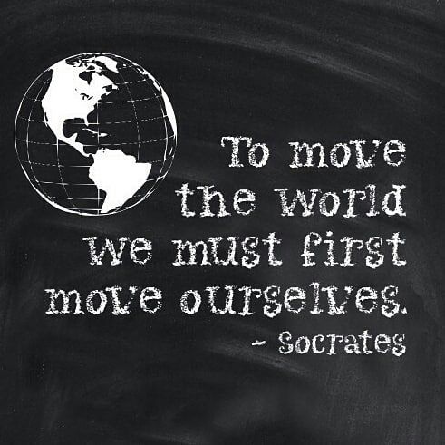 anveshdotcom's tweet photo. To move the world, we must first move ourselves. #Socrates #SaturdayMotivation #selfrealization #beginwithself #lifehacks #Anvesh #RT https://t.co/AVZDkba2E8