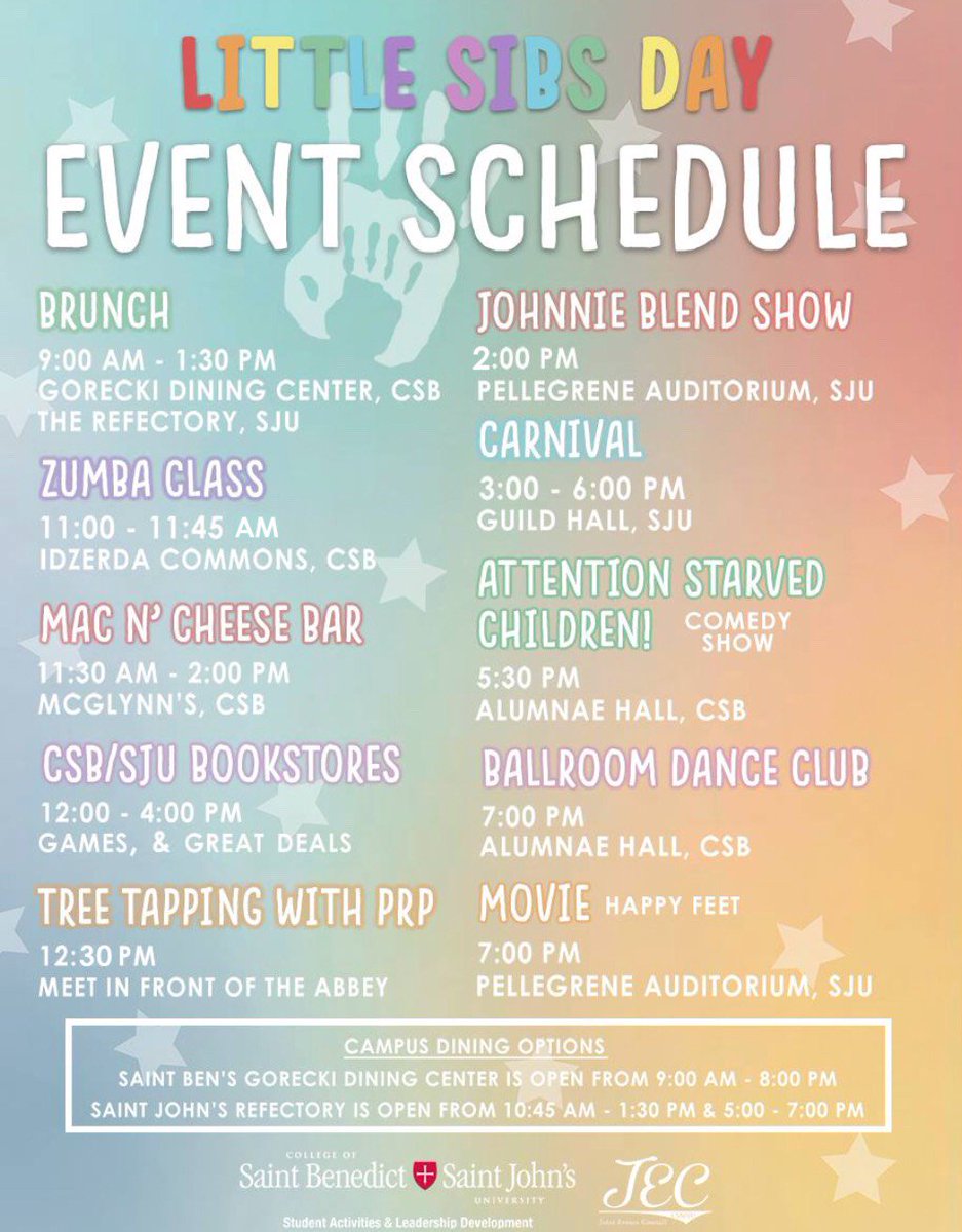 CSBrec's tweet image. Do you have a Little Sib? 
Do you enjoy having fun and dancing with them?
Don&apos;t forget to check out Little Sibs Zumba tomorrow in Idzerda at 11AM!!