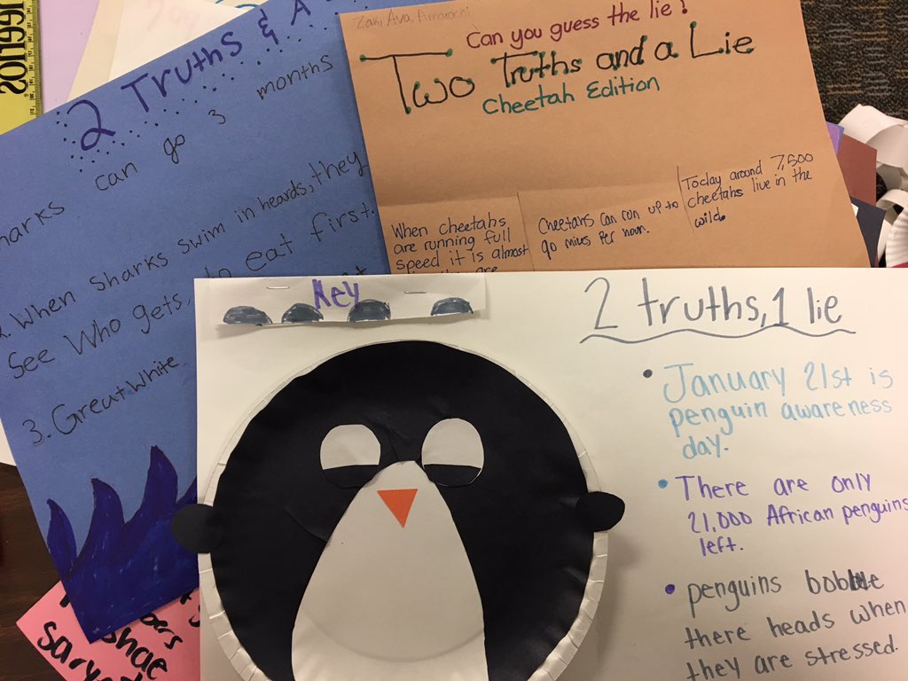 CourtneyJosefy's tweet photo. 2 Truths &amp; A Lie: African Animal Edition! Come quiz yourself in 6th grade! Or just come see all the Safari animals we created! #RLERocketsRock @aggietharp https://t.co/S6zUQEExVc