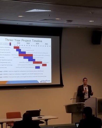 GamicEvent's tweet photo. A semi-finalist that presented was Bernard Johnson from @ClearFlameEng. #Walshcollege #Troy #Michigan #GAMIC2018 #DetroitSF https://t.co/uZKZk2pUjh