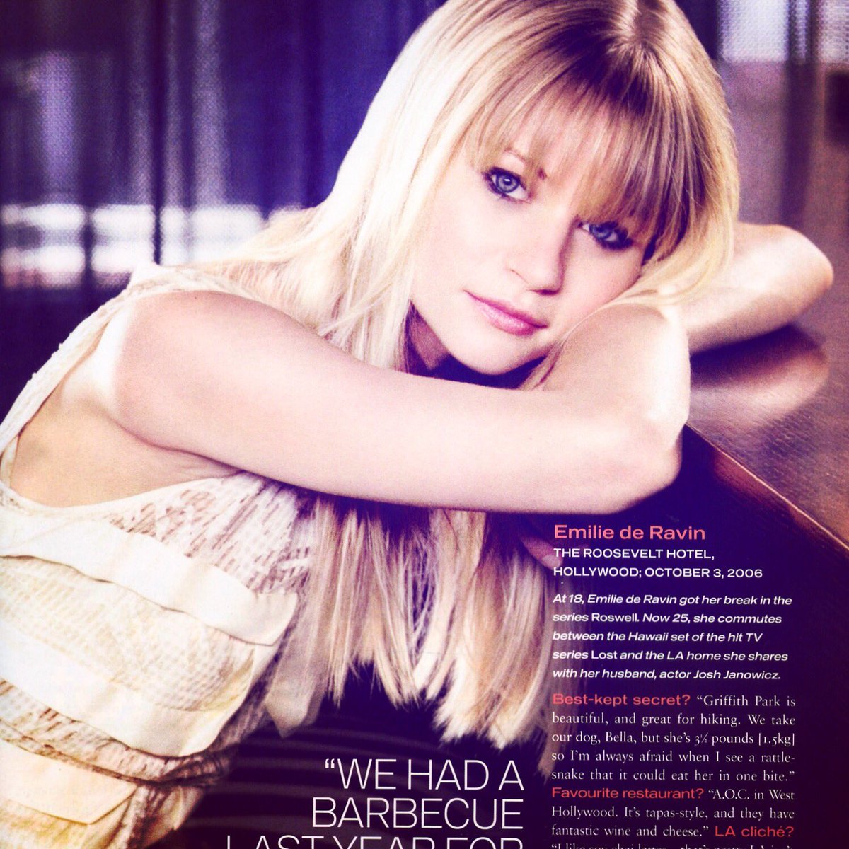 EmilyDeRavinFR's tweet photo. #fbf Emilie for Instyle Australia in 2006 ❤️ (photoshoot who has never been released and I don’t know the  mane of the photographer 😔 ) #itstoobad https://t.co/1Nh0dbzyX1