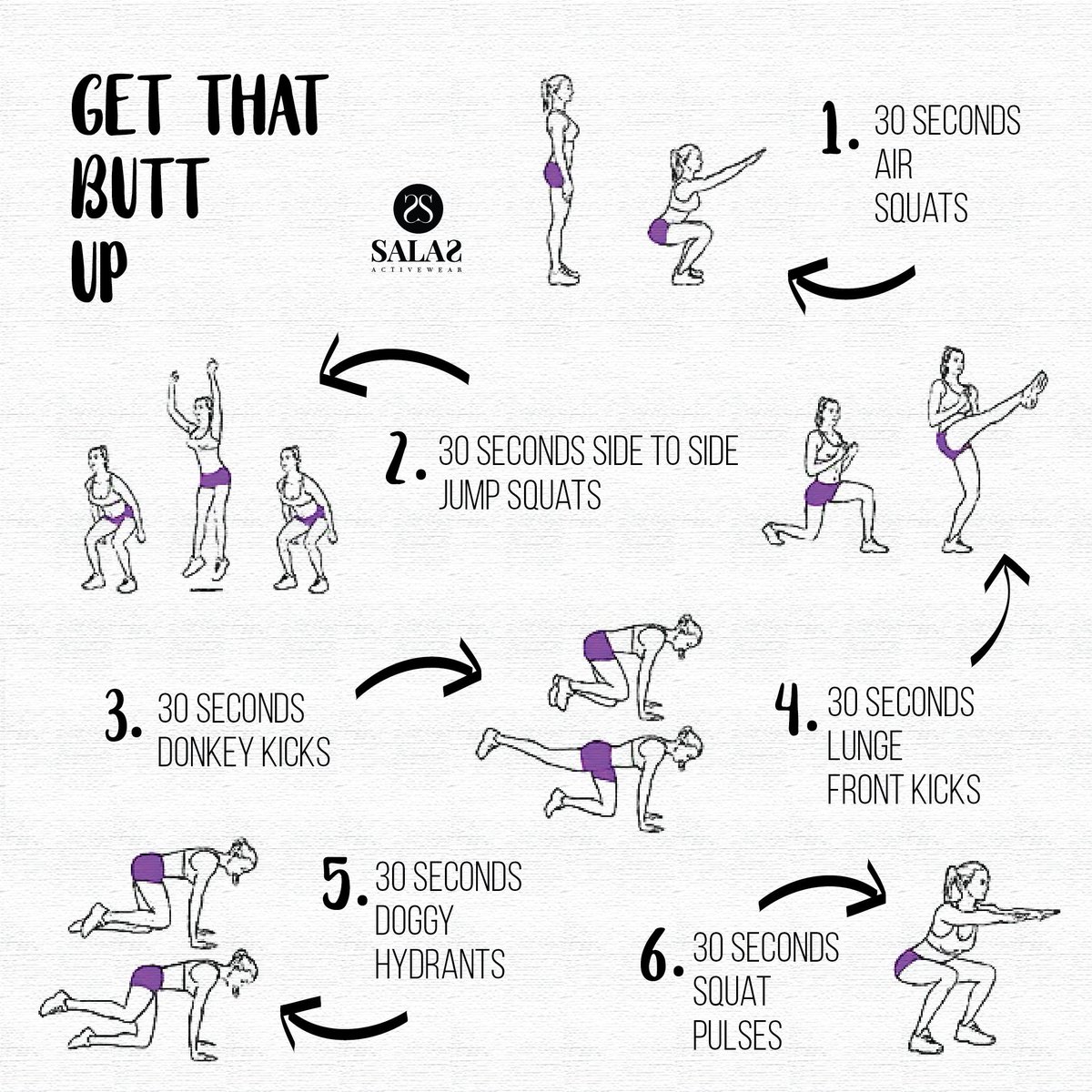 salasactivewear's tweet photo. Put your #salasleggings on and follow these excellent steps to lift that booty! 👊🏻💪🏻
#salasactivewear #fitness #exercise #happylife #shakethatbooty https://t.co/pT76VgkvoO