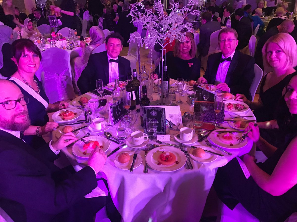TeamWaterhead's tweet photo. South Pennine Academies enjoying the Mayors ball. #poshdo #mayorsball2018 @SouthPennine @OldhamMayor https://t.co/A8cdVbvxBd