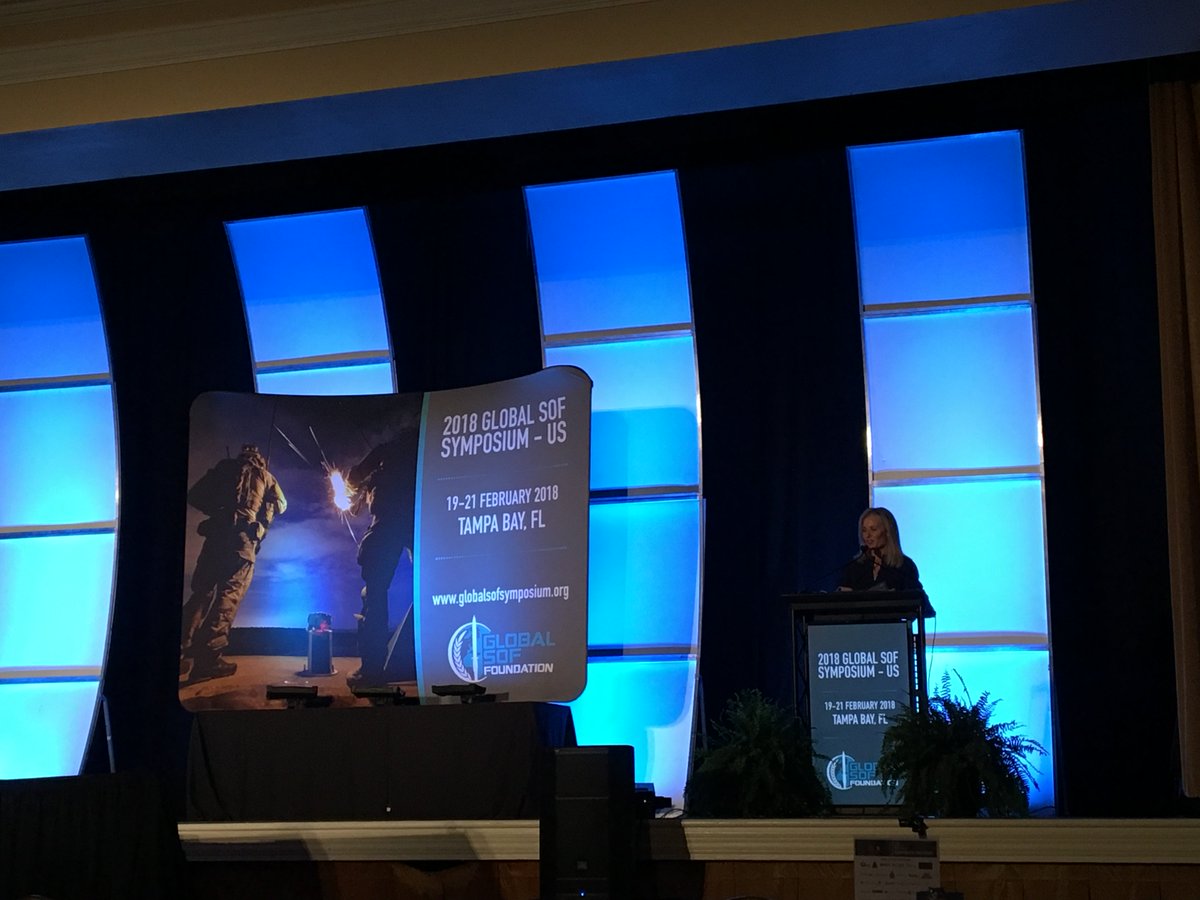 GlobalSOF's tweet photo. Thank you to Deborah Lehr from @CombatLooting for her interesting (and frightening) #SOFslam this week at #2018GSS. https://t.co/8BaAsg8HBT https://t.co/3axUDkiICj