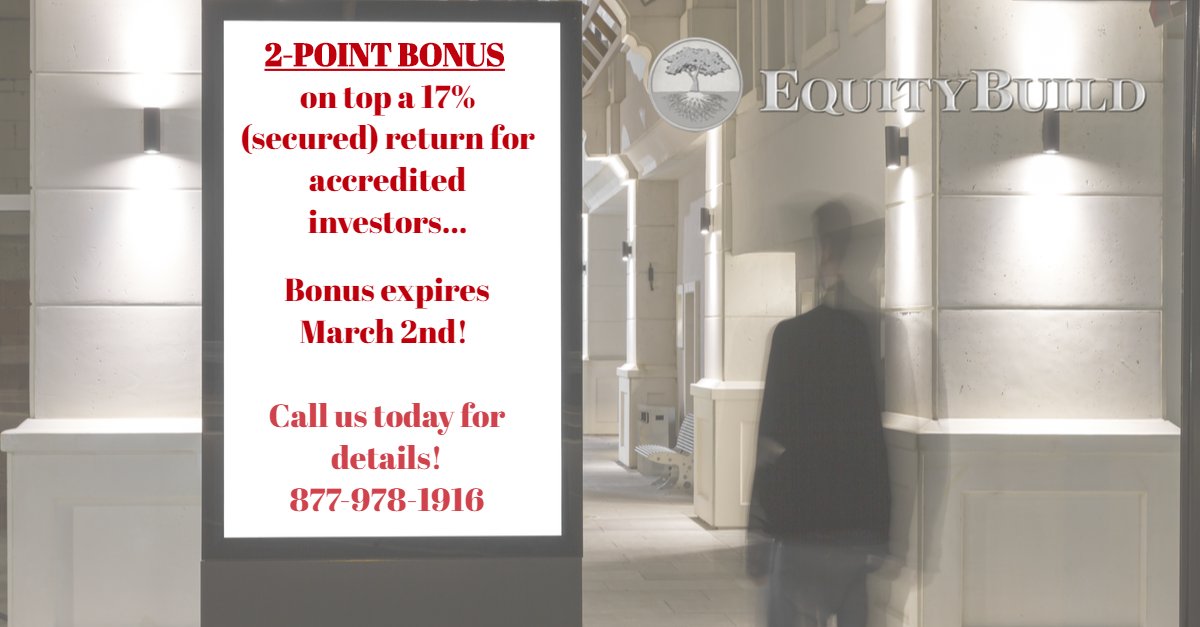 EquityBuild's tweet image. .