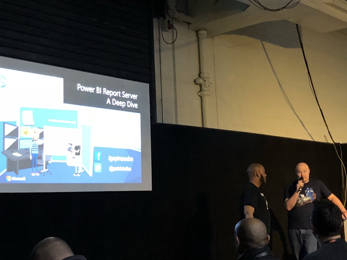 FalekMiah's tweet image. Watching @GuyInACube Live at #SQLBits, great session on #PowerBIReportServer good way to end the day. @awsaxton @patrickdba