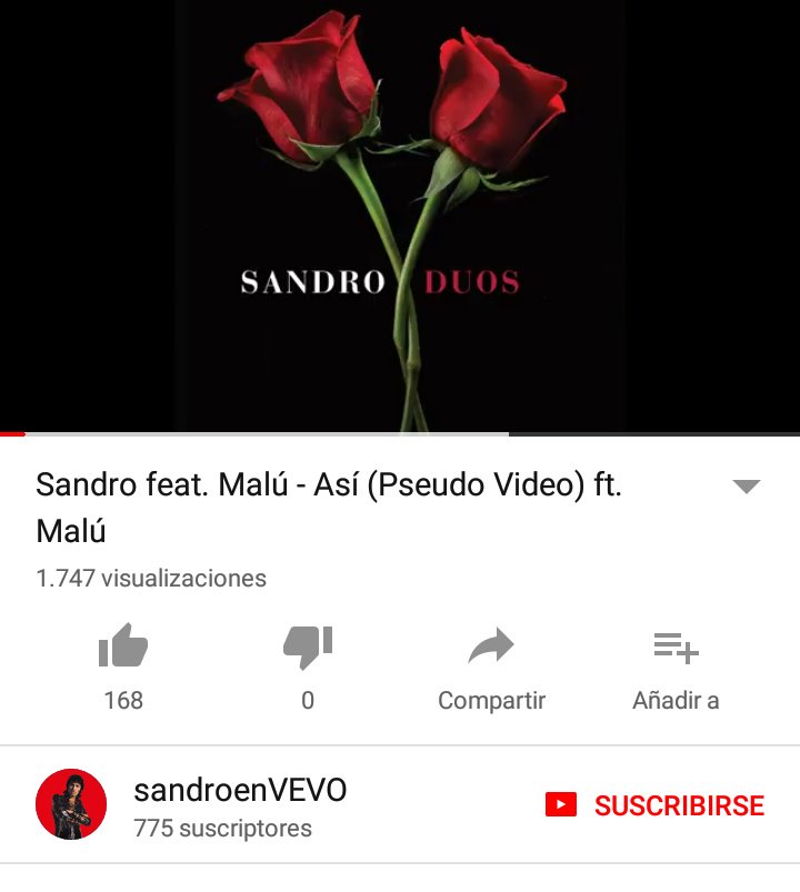 #Así , como una rosa desecha por el viento 
así como una hoja reseca por el sol 
así como se arroja de costado un papel viejo 
así mi alma tu imagen arrojó ... <a href="/_MaluOficial_/">Malú</a> 

🎶 #SandroDúos está en todas las plataformas digitales y en <a href="/YouTube/">YouTube</a> 😉 
youtu.be/WZ_K_ouurjk