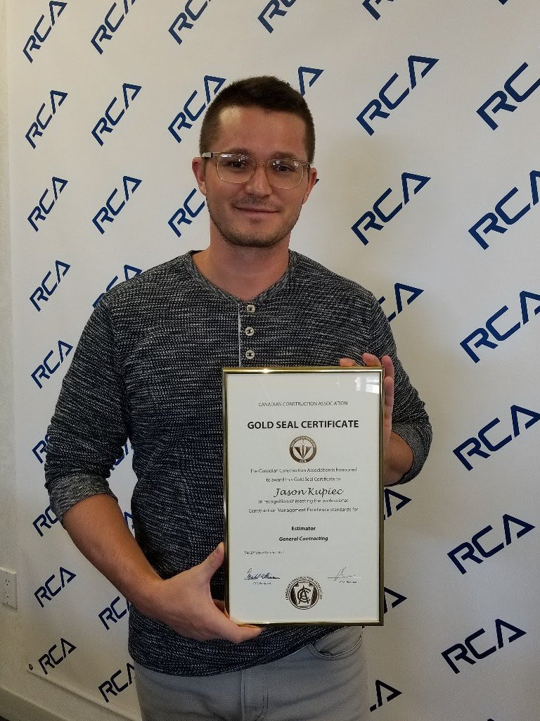 BuildRegina's tweet photo. Gold seal! Congratulations to Jason Kupiec on obtaining his Gold Seal Certification. @GoldSealCert @ConstructionCAN #buildsask #buildregina https://t.co/hsQnhWqHCP