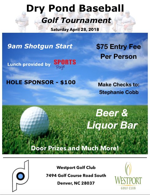 drypondbaseball's tweet photo. Dry Pond Golf Tournament ⛳️🍺⚾️@westportgc https://t.co/nfRFLlDGbD