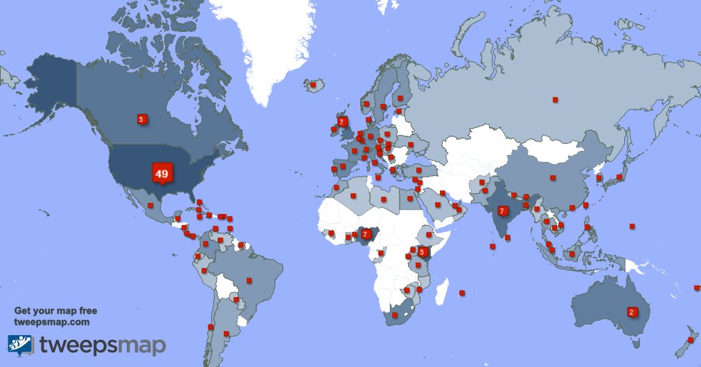 I have 5 new followers from UK., and more last week. See tweepsmap.com/!findery