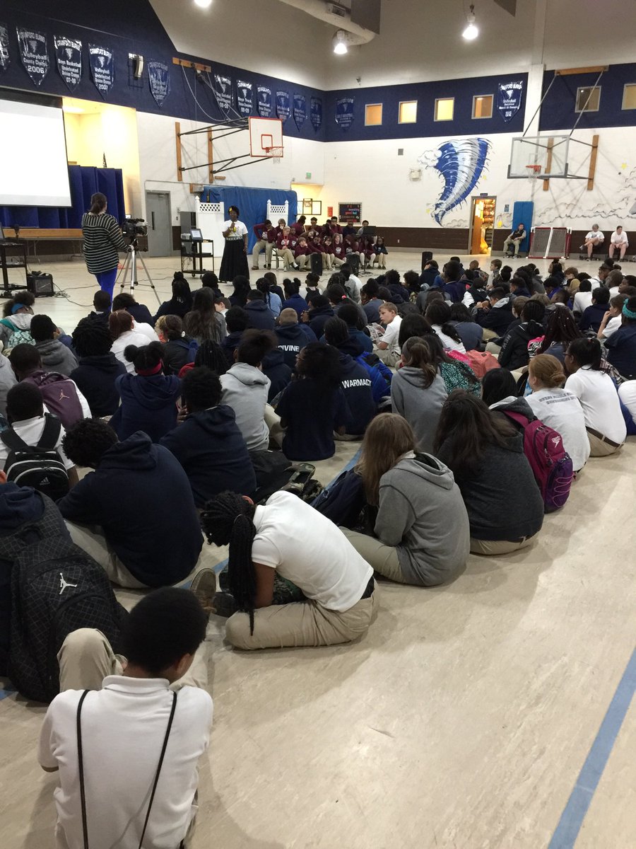 A young author speaks to Burn Middle students about Bullying!