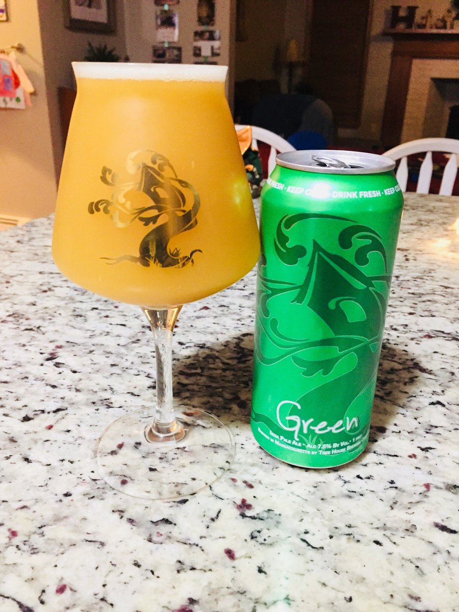 This batch of Green is def dialed in perfectly (2/23)!  Grateful for your endless pursuit to make the best beer Nate 👊 <a href="/treehousenate/">Nathan Lanier</a> <a href="/TreeHouseBrewCo/">Tree House Brewing Co.🍺</a>