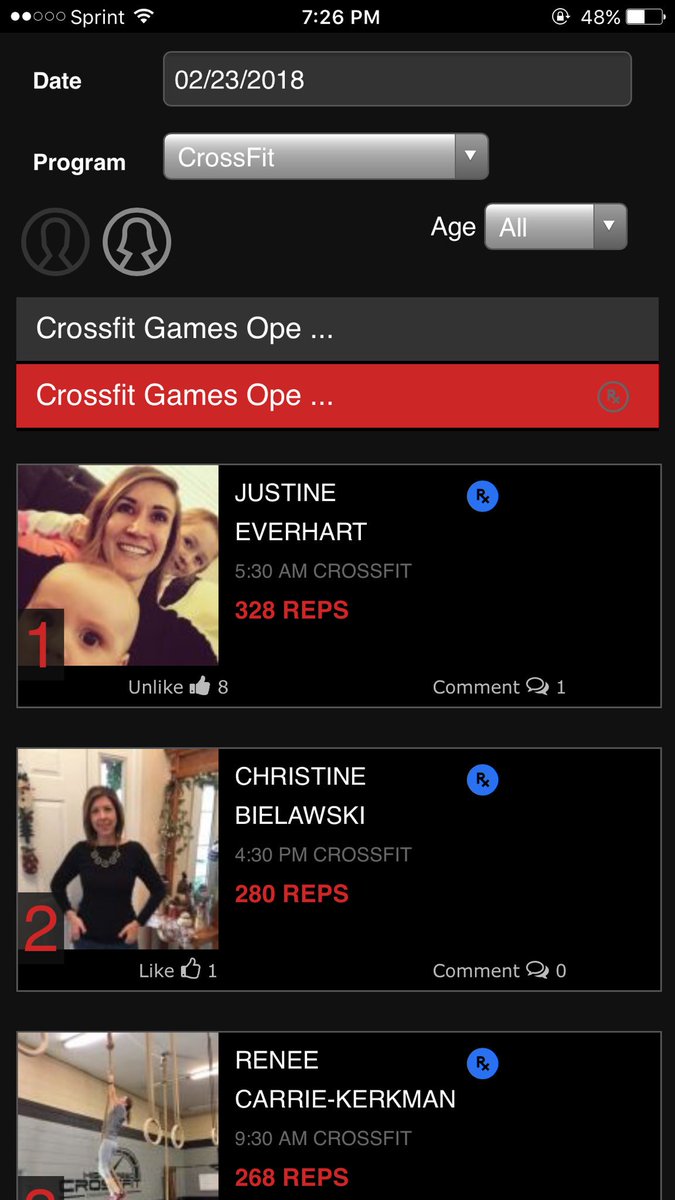 cdbielawski's tweet photo. Currently sitting in second place for scaled week 1 of the Crossfit Open at my box. ๐ช๐ช. #longworkout. #somuchrowing https://t.co/I9SB78EcEY