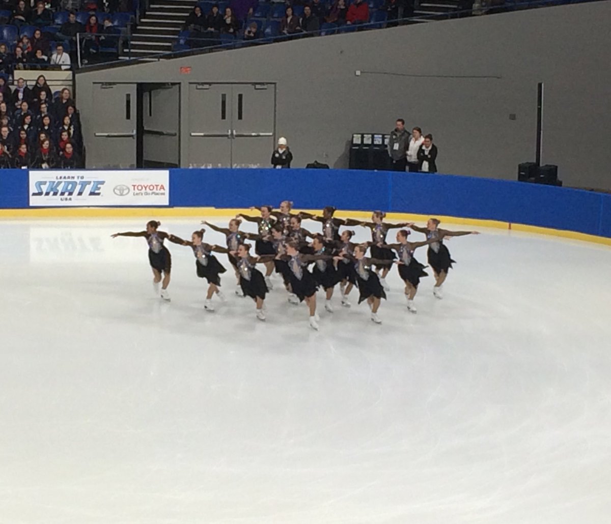 Crystallettes senior short, one fall, 58.58, currently 1st #SynchroChamps18