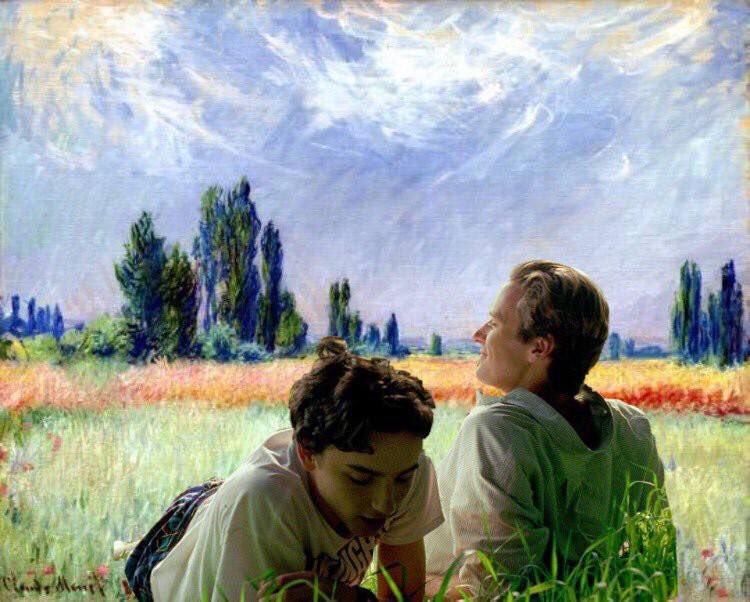 Call me by your name + Monet paintings