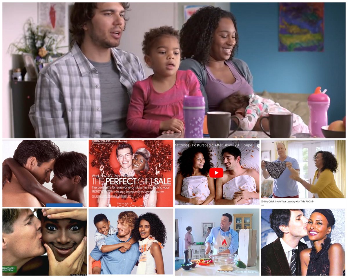 4TwentyZelda's tweet photo. #advertisers who want #diversity points while still sending a #racist message. Where are the #blackmen #fathers? #interracial #mixed #diversitylite #justcurious https://t.co/MmQlNtDvaM