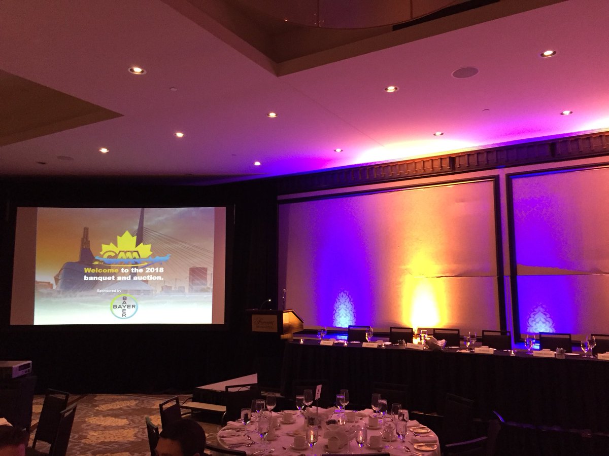 Canadian_AAA's tweet photo. #CAAA2018 banquet and auction all set, looking forward to the most anticipated evening of the week! https://t.co/Tt74ylVQuY