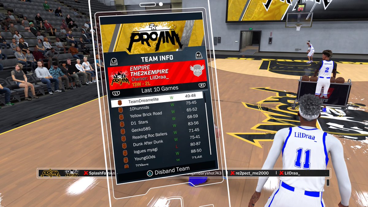 The2KEmpire's tweet image. GG 🤘 Fellas 

Looking to Make a Run and a Hit Elite and possibly join a Pro-Am League In the Near Future , Watch Out For Us 👀 @2KCrewFinder #2kfreeagent #2kcrew #NBA2K18 #2KProAm 

For Anyone Looking to Join The Crew | DM