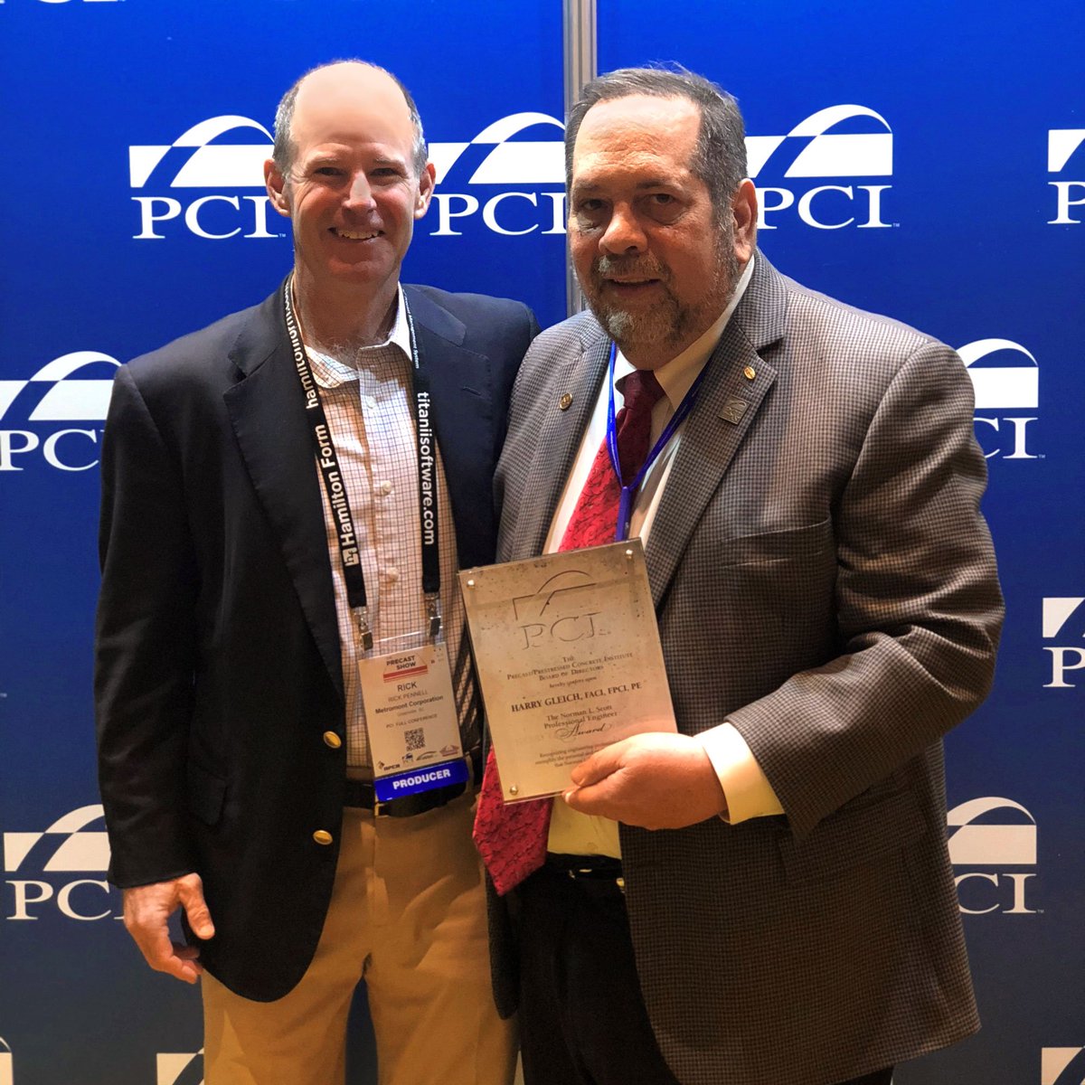 Meet the latest recipient of the Norman L. Scott Professional Engineer Award - our very own Harry Gleich! We're so proud of you Harry! #PCIConvention