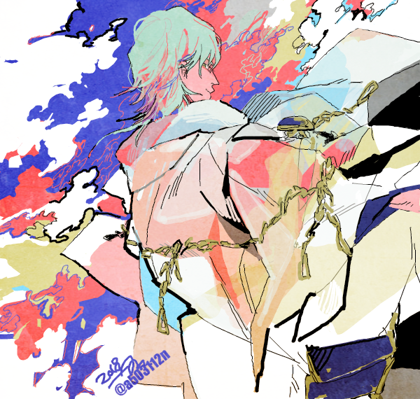 鶴丸国永(刀剣乱舞) 「drawr 刀剣/蟲師/宝石 」|_anのイラスト
