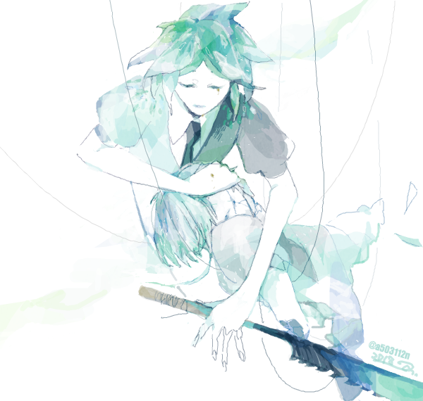 鶴丸国永(刀剣乱舞) 「drawr 刀剣/蟲師/宝石 」|_anのイラスト
