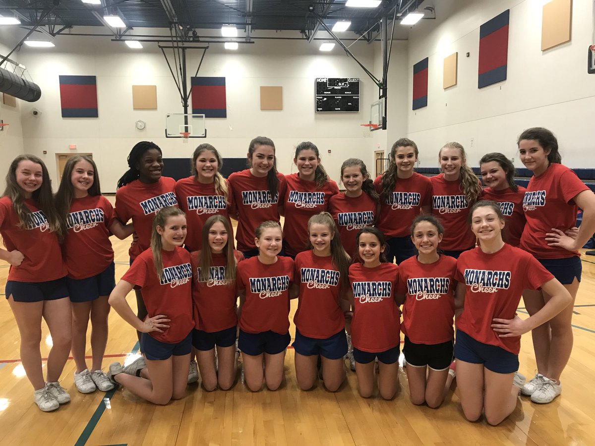 Your first EVER Bunsold competitive cheer team had their last practice today &amp; their last competition on Sunday! I am so proud of all that they have accomplished this year! Go Monarchs!