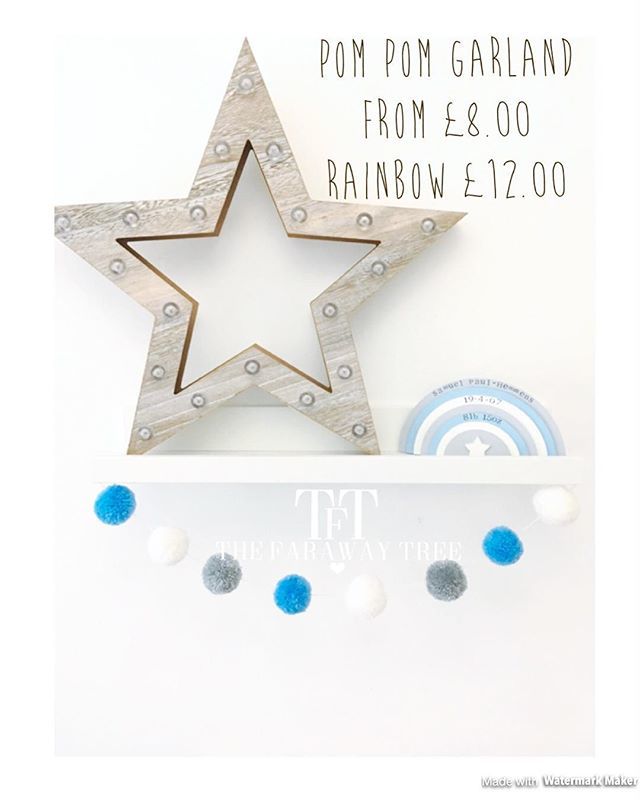 FarawayThe's tweet photo. Keepsake rainbow and pom pom garland great little bit of shelfie decor for a nursery, both available in other colours available in my shop #nurseryaccessories #nurserydecor #newbaby #pompom #pompomdecor #pompomlovers #pompomgarland #keepsakerainbow #rain… https://t.co/yBJk0VlZrX https://t.co/4PxW1BTv8m