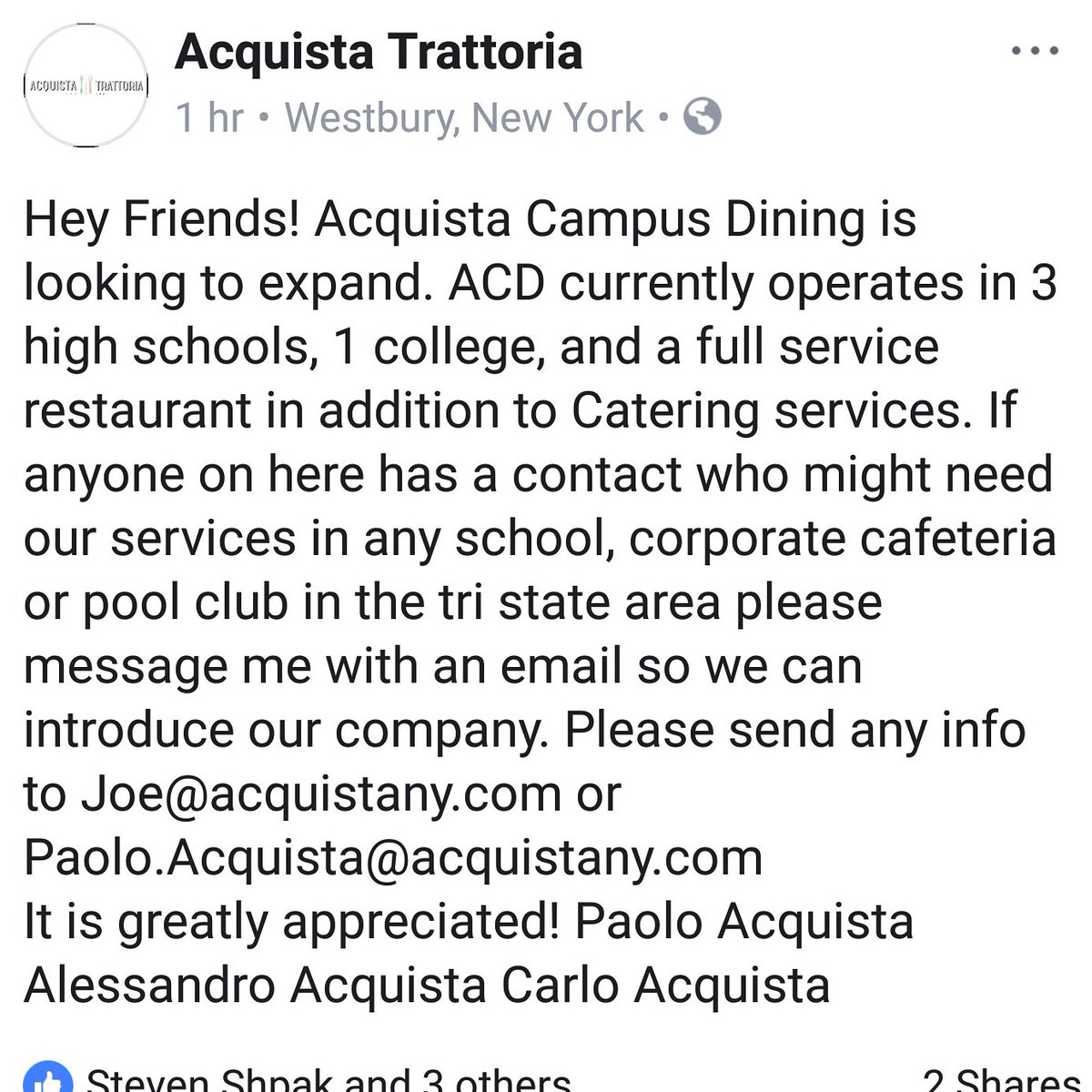 Acquista Campus Dining tweet media