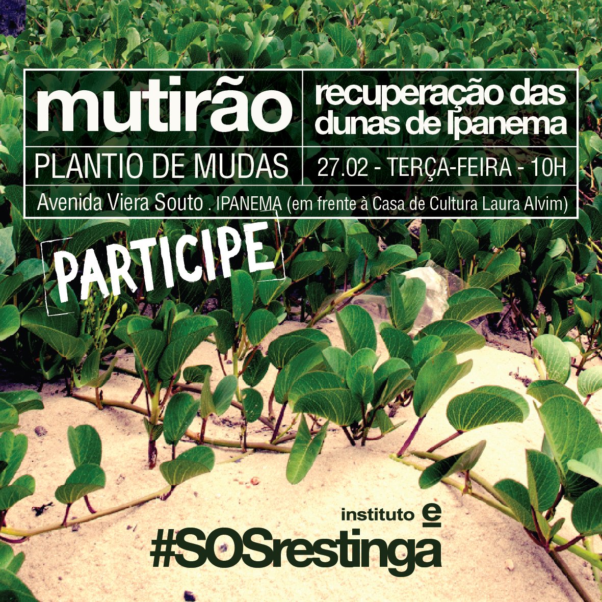 institutoe_org's tweet photo. #SOSrestinga #RiodeJaneiro #ActNow https://t.co/tJibmF76Ji