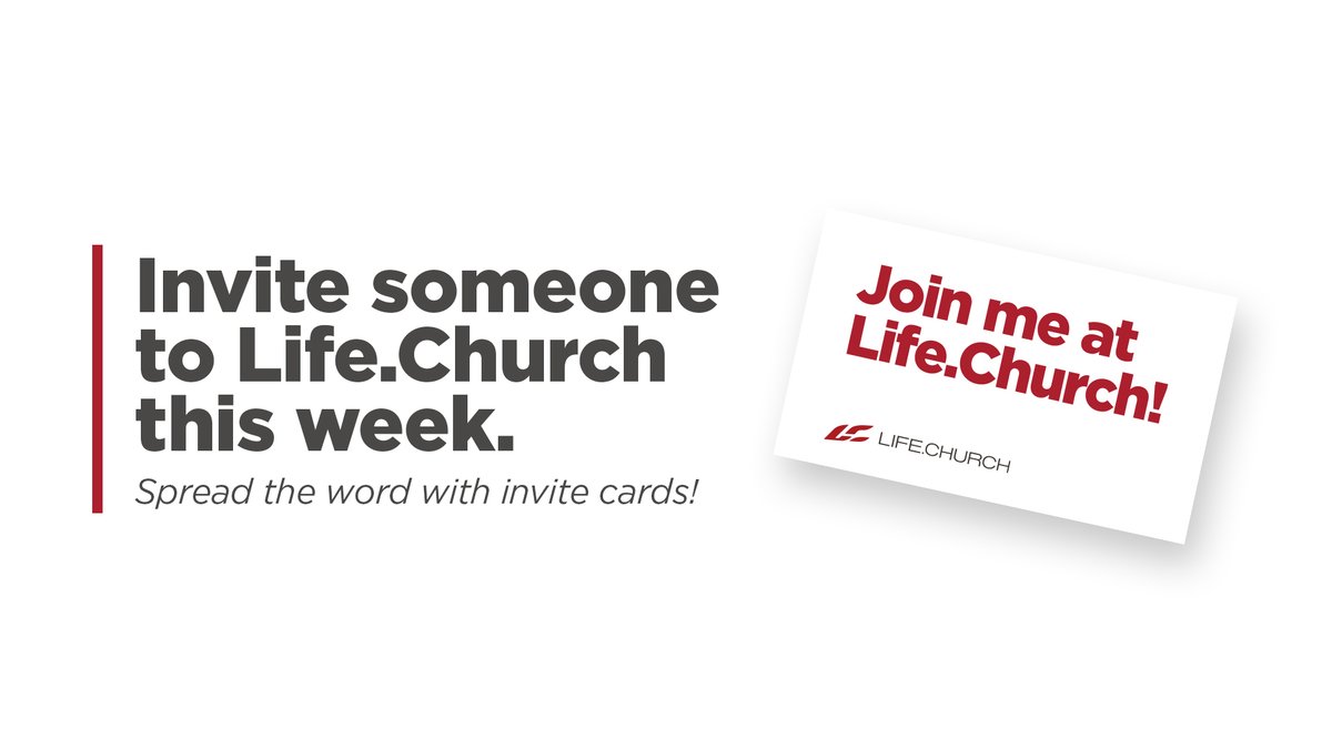 lifechurchmwc's tweet photo. Who are you inviting to church this weekend? #invitesmatter https://t.co/nu3MrTORDU