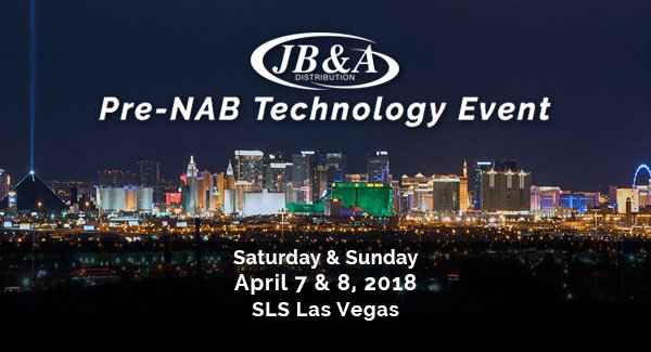 jbanda_dis's tweet image. Register forJB&amp;amp;A's PreNAB show Apr 7-8 bit.ly/2FKs5FM
 #JBATechEvent #NABShow 

Over 26 vendors such as @ChristieDigital @snstweets @NewTekInc @QuantumCorp @MuxLabInc @ptzoptics @CaringoStorage @CoreBrandsLLC @EnsembleDesigns @Exterity @LumensLadibug @mellanoxtech