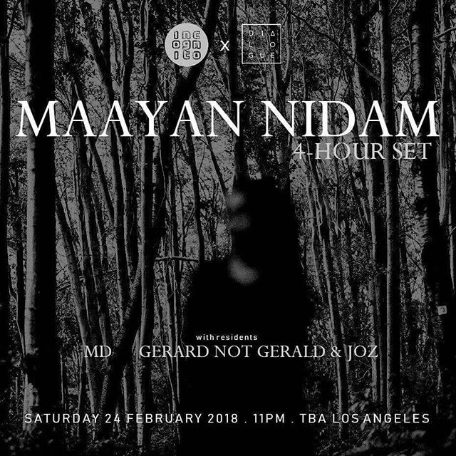 ILUVINCOGNITO's tweet photo. This Sat Feb 24, @iluvincognito & Dialogue present Perlon star Maayan Nidam, plus MD, @gerardnotgerald & @joz.smith ask for password and get your presales now #iluvincognito #incognito #dialogue #maayannidam #joz #gerardnotgerald #dancelikenooneknowsyou https://t.co/k3TTIbLPnA https://t.co/vKXeLzajlI