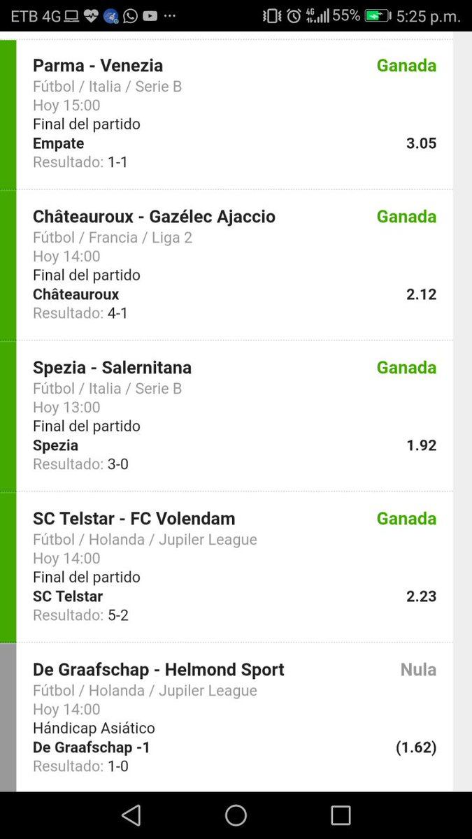 BYAsportsBET's tweet photo. Asi demostramos el trabajo en nuestra organizacion
#MULTICASH
DE GRAAFSCHAP ML -220✅
LB CHATEAUROUX ML +126✅
SC TELSTAR ML +143✅
SPEZIA CALCIO ML +109✅
VENEZIA DRAW +232✅
#VIP #MULTICASH #MONEYPOWER https://t.co/3hHbRguRzo