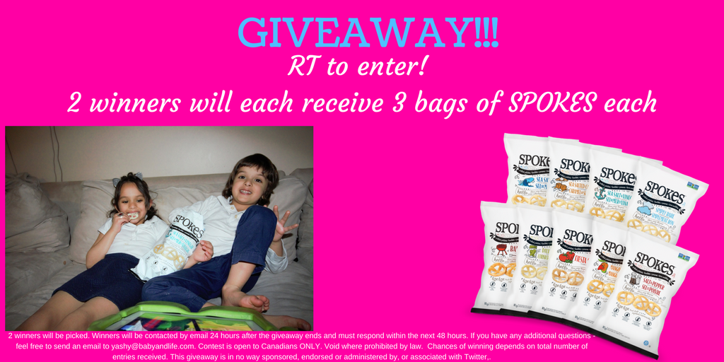 YashYanthi's tweet photo. Alright! We're loving these @eatSPOKES snacks and I'm truly impressed by how good these #glutenfree air popped potato chips taste. I have 6 bags so follow &amp; RT for a chance to WIN some Canada! Ends March 3rd.  
#loveSPOKES   

 #ad https://t.co/ooRrKHw0ZM