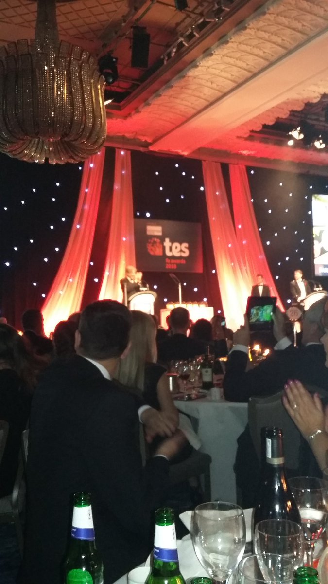 So extremely proud for <a href="/hartlepoolfe/">Hartlepool College</a> to be short-listed for #tesFEawards #apprenticeship programme of the year. Not to be this year, but to be here tonight is testament to the superb staff, students &amp; employers with whom I am lucky to work on a daily basis.