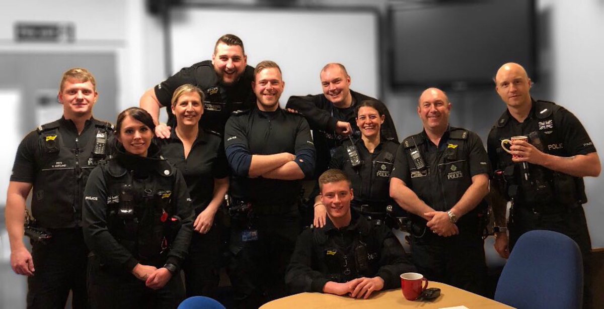 CannockPolice's tweet photo. We are sadly saying goodbye to Sgt Tom Watson tonight, who is moving to S2 Longton. All the best Tom from shift 2 and all at Cannock Police Station. @TW5459  #topsarge #willbemissed. 👮🏼‍♂️🚔🚨👏👏 https://t.co/0M7Pm6aM9s