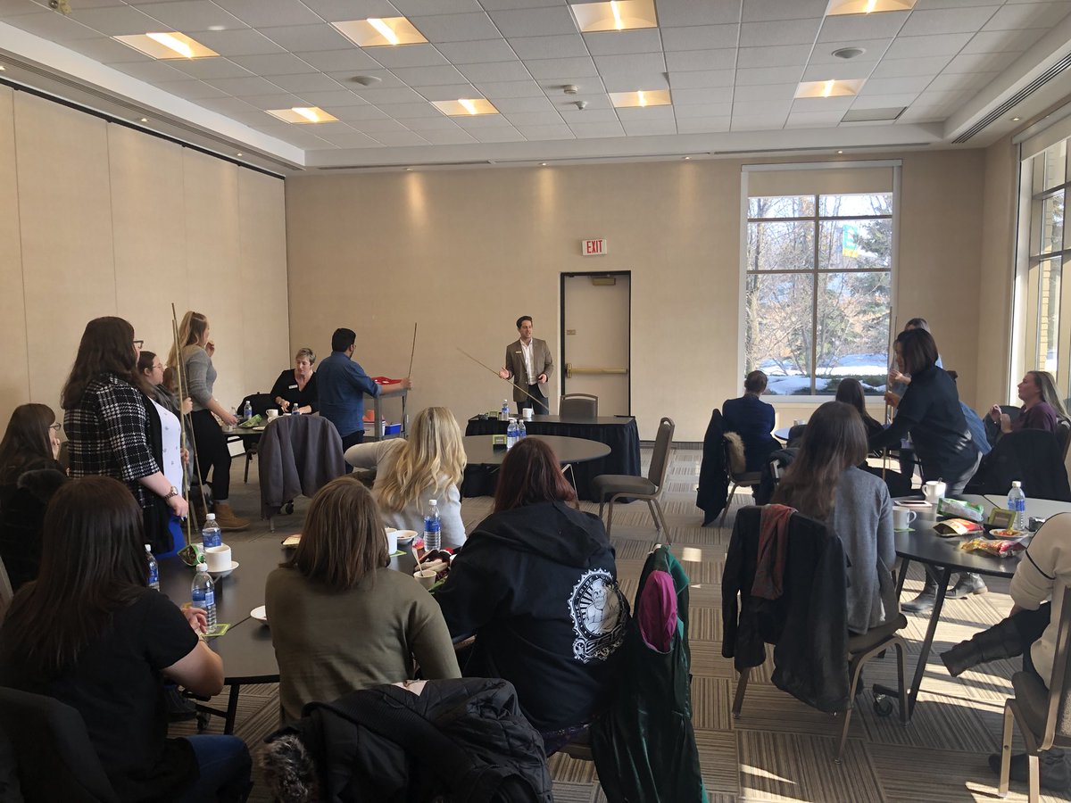 EventMgmtNC's tweet photo. A little #fbf of our students at @WhiteOaksResort taking learning outside of the classroom. Thanks to their incredible team for hosting us and reinforcing the value of team building. #myncstory #evmt2018 https://t.co/z9GituXwC2