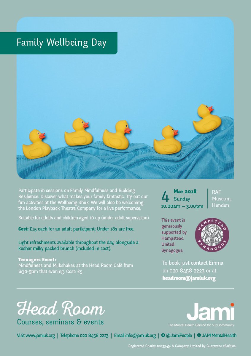 London Playback Theatre will be performing on JAMI's family and wellbeing day. Come along, it will be great.#JAMI