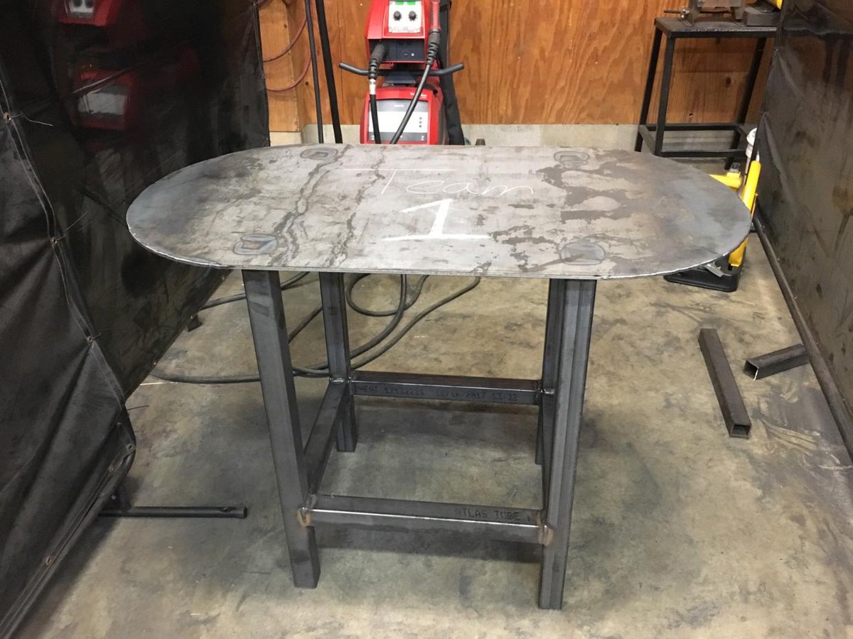 froniuswelding's tweet photo. At the Arkansas State University Weldathon, 18+ local high schools competed in a custom table build off for a chance to win college scholarships and welding equipment for their schools. Winners got a #Fronius #TransSteel 2500 for their schools!💥
#FroniusFriday
#savethetrades https://t.co/d9aOnZmQk7