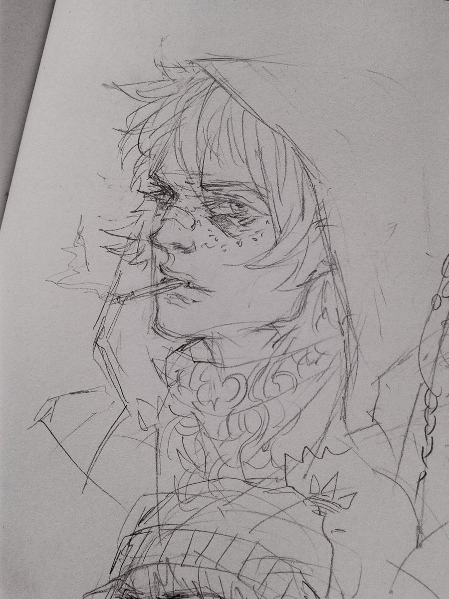Headshot sketches scattered across my sketchbook. Drawing pretty guys is hard, must practice...always 